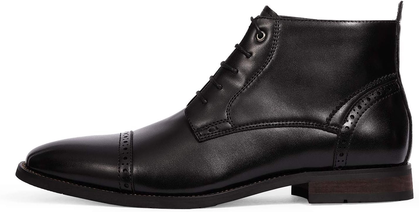 Men's Dress Ankle Boots Cap Toe Oxford Boot Image 2