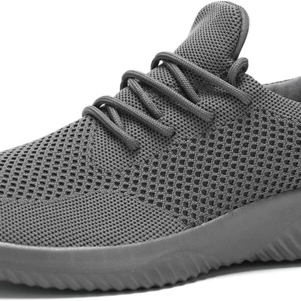 Mens Slip on Tennis Shoes Walking Running Sneakers Lightweight Breathable Casual Soft Sole Mesh Work Gym Trainers