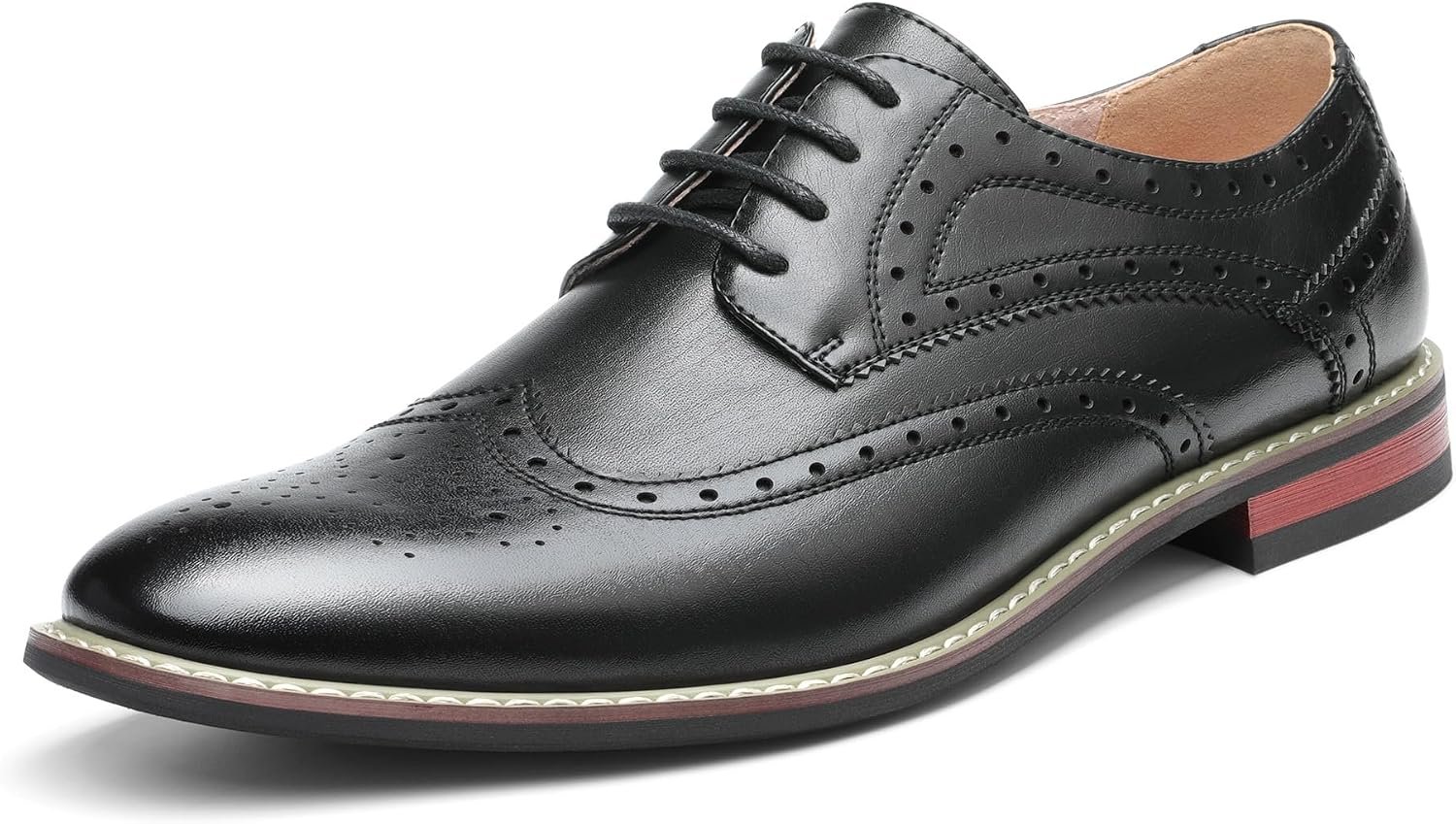 Men Classic Modern Oxford Wingtip Lace Dress Shoes