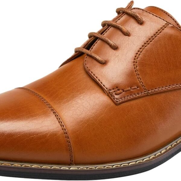 Men Dress Toe Shoes Wingtip Brogue Oxford Formal Shoes for Men Business Derby Shoes