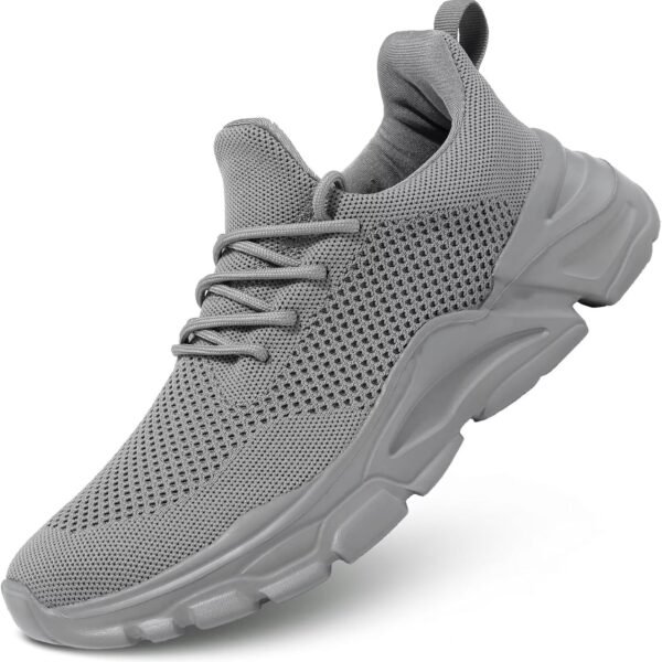 Men's Slip on Walking Shoes Ultra Light Breathable Non Slip Running Shoes Casual Fashion Sneakers Mesh Workout Sports